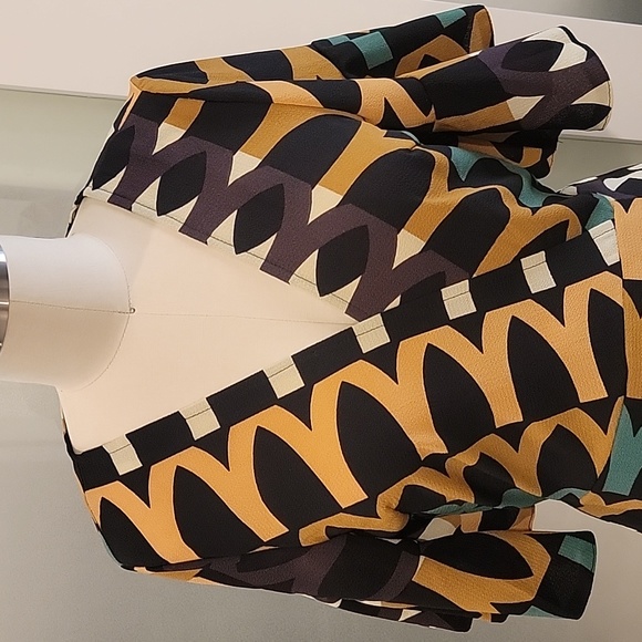 *HOST PICK* AX PARIS RETRO PRINT WRAP MINI DRESS SIZE 6 - Picture 6 of 8